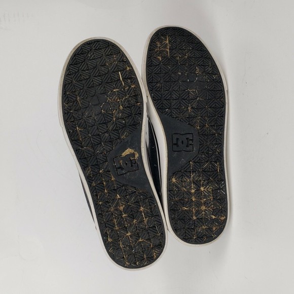DC Mens Anvil TX SE Canvas Sneaker Black Dark Grey White ADYS300036 Size 9 - Picture 11 of 12